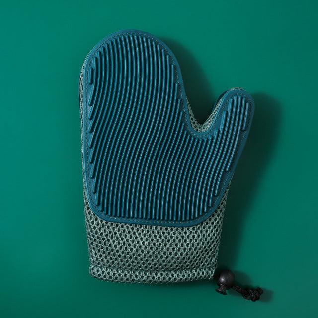 Gants de Massage en Silicone et Brosses pour Enlever les Poils d'Animaux