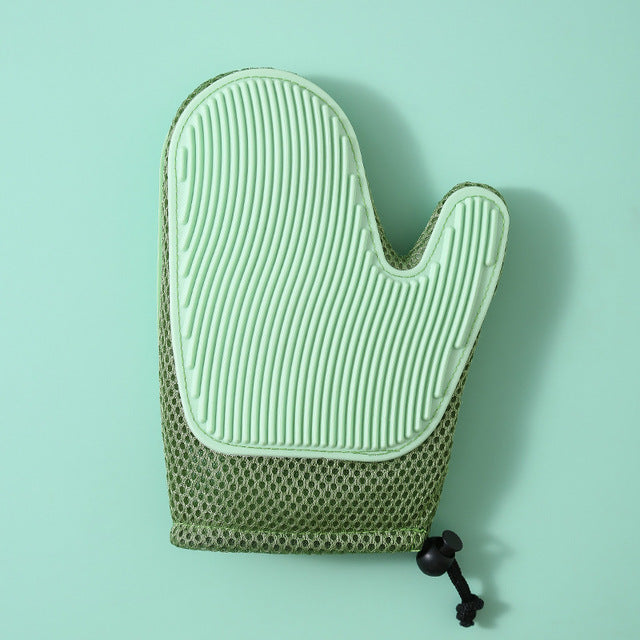 Gants de Massage en Silicone et Brosses pour Enlever les Poils d'Animaux