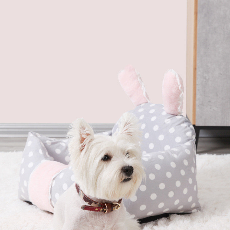 Universal Dog Bed with Washable Cushion for Pets